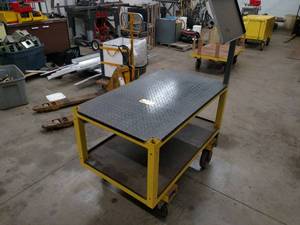 Steel Cart, 47x28 12 with Fork Poc...