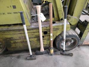 (3) Axes & Sledge Hammer...