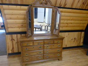 6 Drawer Dresser with Mirror