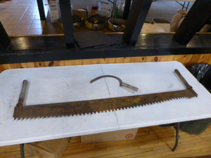 2 Person Hand Saw and Hand Sickle