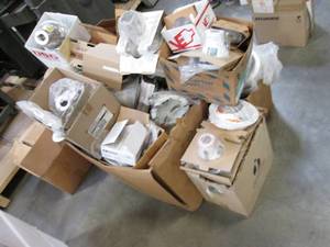 lot 23 image: Large Lot of Electrical Light Housi...