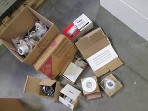 lot 25 image: Box of Light Fixture Housings, Down...