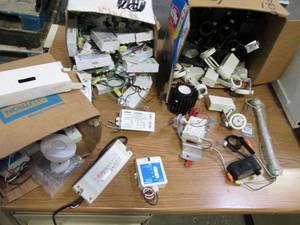 lot 34 image: Boxes of Power Supplies & Other Ele...