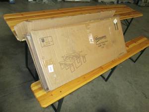 lot 109 image: OutSunny Patio Table Set Wood With ...
