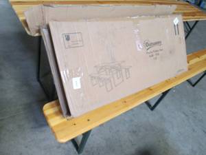 lot 111 image: OutSunny Patio Table Set Wood With ...