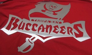 lot 9 image: laser cut metal wall art Tampa bay buccaneers