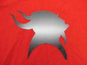 lot 11 image: laser cut metal wall art Vikings