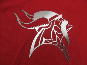 lot 12 image: laser cut metal wall art Vikings