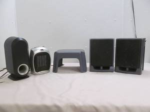 lot 89 image: speaker,stool,fanheater