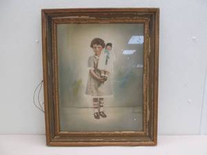 lot 163 image: vintage framed picture