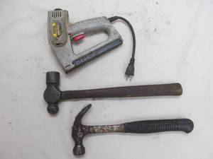 lot 179 image: hammers, stapler