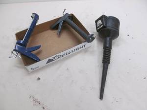 lot 202 image: chalking guns, funnel