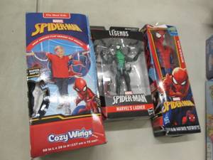 3 Spiderman Toys...