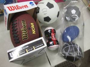 Wilson Football, 2 Baseballs, Play ...