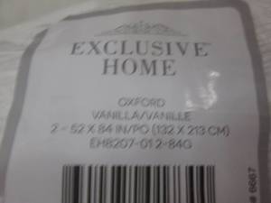 2 Exclusive Home 52x84 inch Curtain...