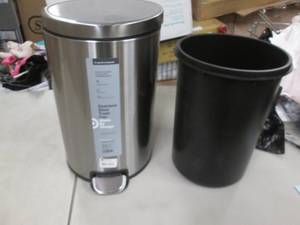 Stainless Steel Step Bin open box, ...