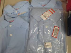 4- Cat & Jacks Polo Shirts Size 12-...