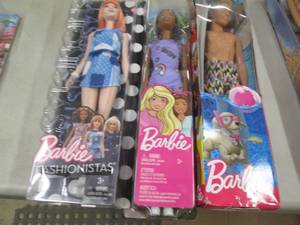 3 Barbies...