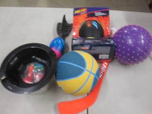 Nerf Football, Small Basketball, Sn...