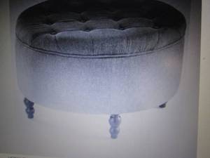 Button-Tufted Storage Ottoman open ...