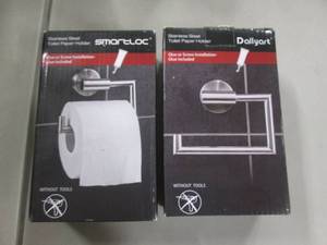 2 Stainless Steel Toilet Paper Hold...