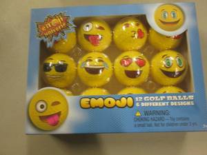 12 Emoji Golf Balls...