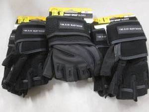 3 Pr Golds Gym Wrist Wrap Gloves M...