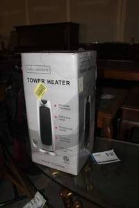 lot 125 image: Room Comforts Tower Heater with Remote Control (new in box)