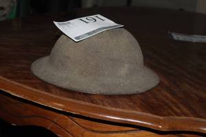lot 161 image: WW1 Metal Army Hat