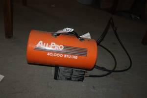 lot 167 image: All-Pro 40,000 BTU Propane Gas Construction Heater 40-FAC