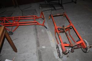 lot 64 image: Lot of (2) 4-Wheel Hand Trucks