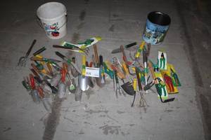 lot 88 image: Garden Hand Tools - Shovels, Rakes, Claws, Pruners, and more