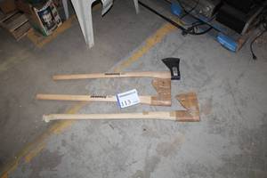 lot 113 image: Lot of (3) Imacasa Yard Tools (new) - Axes