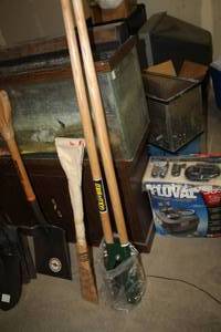 lot 109 image: Lot of (2) Yard Tools (new) - Post Hole Digger, Chopper