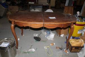 lot 135 image: Formal Wood Dining Table