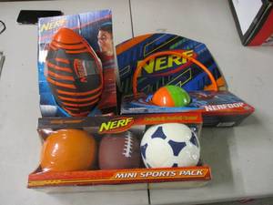 lot 24 image: Nerf Balls and Hoop...