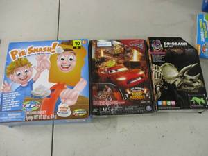 lot 30 image: Pie Smash, Cars Game, and Dinosaur ...