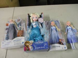 lot 46 image: 4 Frozen Elsa dolls...