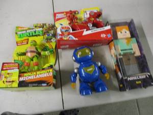 lot 61 image: Ninja Turtles, Power Rangers, Minec...