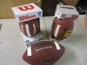 lot 70 image: 3 footballs...