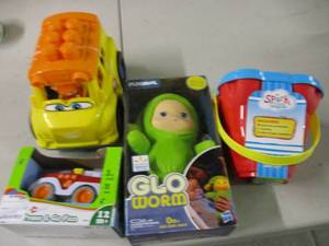 lot 75 image: Baby doll, trucks, and blocks...