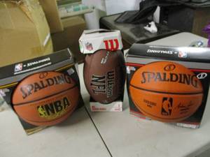 lot 89 image: 2 Basketballs and a football...
