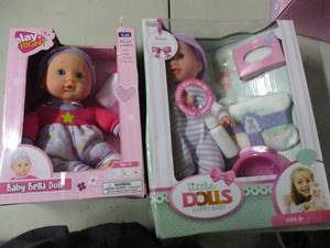 lot 106 image: 2 baby doll sets...