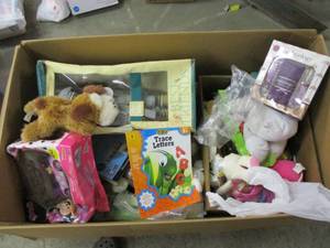 lot 112 image: Box of misc. toys and games (some w...
