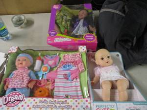 lot 121 image: 3 Baby Dolls...
