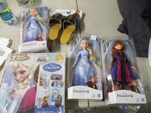 lot 123 image: 3 Frozen Dolls, Frozen Puzzle, and ...