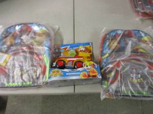 lot 140 image: 2 Paw Patrol Backpacks with a Paw P...
