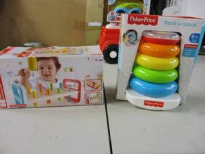 lot 157 image: Fisher Price Rock a Stack and Rainb...