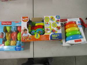 lot 158 image: Fisher Price a stack, Snap Lock Bea...