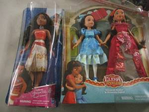 lot 193 image: Moana and Elena Dolls...